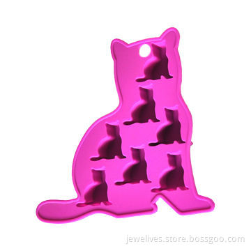 Fancy shape silicone ice cube tray
